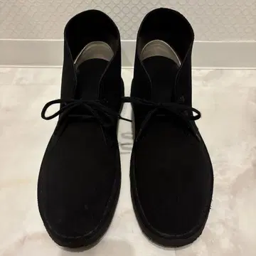 클락스 데저트 부츠 블랙 스웨이드 부츠 26.5cm 새상품급