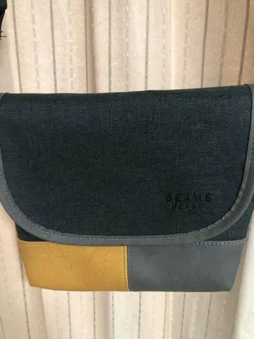 BEAMS HEART 빔즈 숄더백 블랙 그레이 오렌지