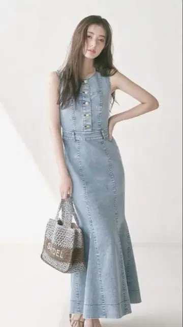 SNIDEL 데님 머메이드 원피스 사이즈 1