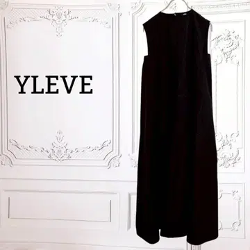YLEVE 코튼 원피스 슬리브리스 [F] 블랙 일본제