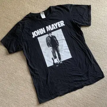 JOHN MAYER 프린트 티셔츠 블랙