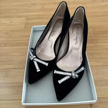 긴자 카네마츠 하이힐 25cm 네이비