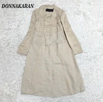 다나 캐런 컬렉션 마 혼방 라이트 롱 코트 US4 S