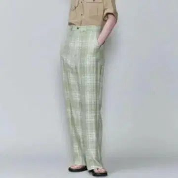6(ROKU) 체크 팬츠