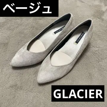 GLACIER 베이지 스웨이드 스틸레토 펌프스 L 사이즈 깔창 포함