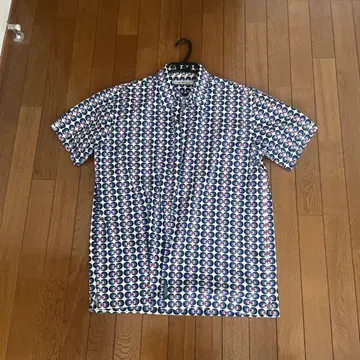 Ben Sherman 반팔 셔츠 원형 패턴