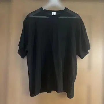 6 (ROKU) 로쿠 Sheer Slub T-shirts 블랙