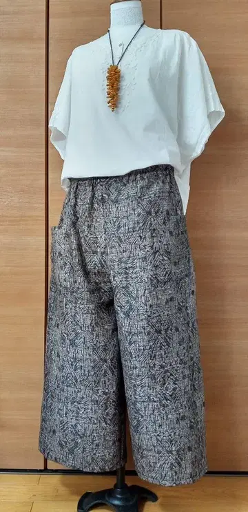 앤티크 기모노 리메이크 / 통통한 분, 풍만한 분을 위한 가우초 팬츠