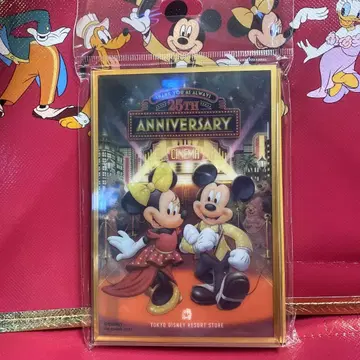 도쿄 디즈니 리조트점 25주년 클리어 엽서 세트