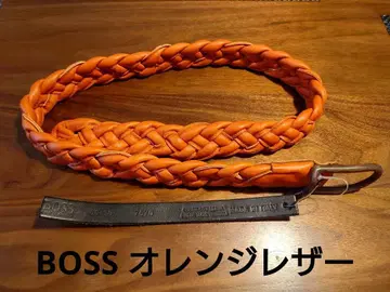 미사용 휴고보스 벨트 가죽 뜨개질 30-30 BOSS 이탈리아제