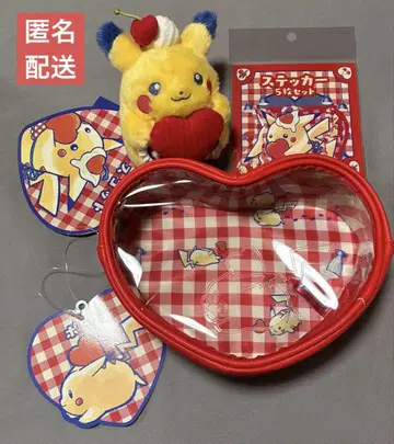 PIKACHU DINER 피카츄 다이너 마스코트 파우치 스티커