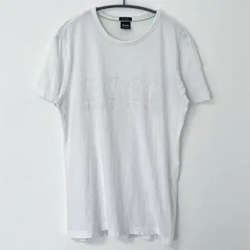 HUGO BOSS 사이즈 S 남성용 반팔 티셔츠 흰색 화이트 구제 의류