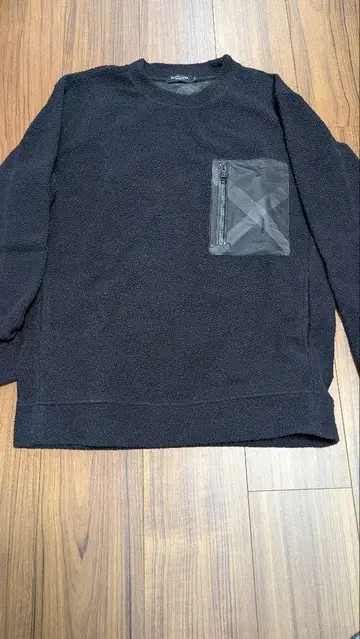 BLACK LABEL CRESTBRIDGE 체크 콤비 보아 맨투맨 블랙