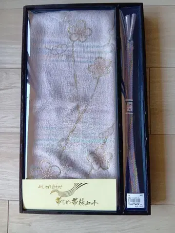핑크 꽃무늬 오비 장식 천 허리띠 포함