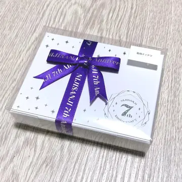 니지산지 7주년 사에키 이쯔츠 미니 기프트 아크릴 블록 메시지 카드