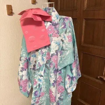 유카타와 오비 스카이블루