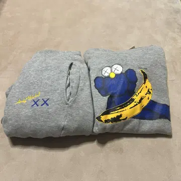 유니클로 카우스 KAWS 콜라보 스웨트 셔츠 스웨트 팬츠 세트