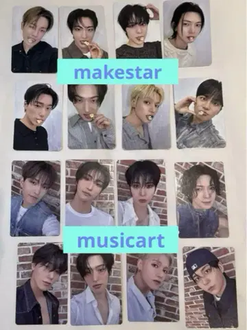 ATEEZ MUSICART makestar 대면 영통 트레카 세트 16장