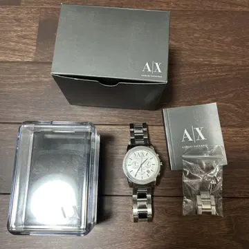 Armani Exchange 실버 크로노그래프 시계