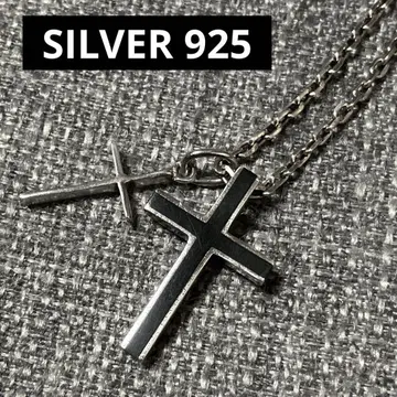 SILVER 925 실버 크로스 목걸이