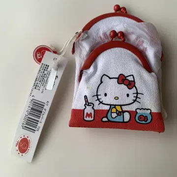 HELLO KITTY 더블 퍼스 2000년 미사용