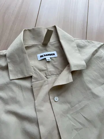 JILSANDER 변형 셔츠 베이지