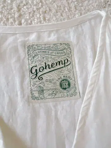go hemp 린넨 반팔 원피스