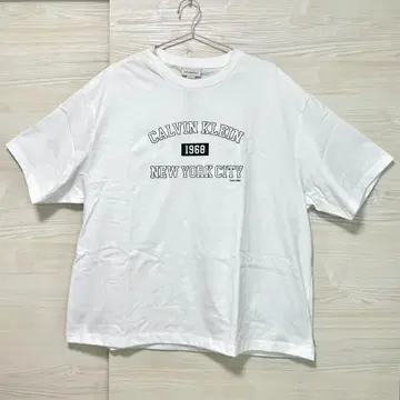 Calvin Klein 캘빈클라인 티셔츠 2XL 반팔 로고 화이트