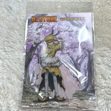 Dr.STONE 도쿠토 사이온지 깃털 아크릴 스탠드 벚꽃