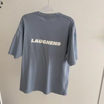 LAUGHEND 티셔츠 L 사이즈 라이트 블루