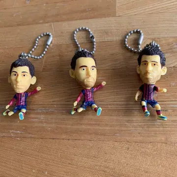 FC 바르셀로나 메시 외 피규어 키링 3종 세트