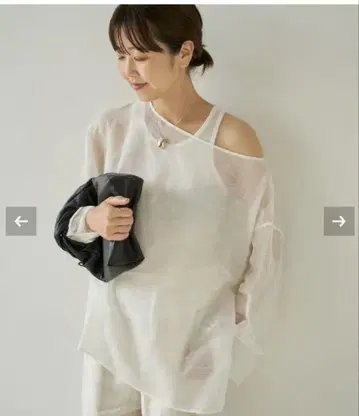 Plage Mesh Sheer 블라우스