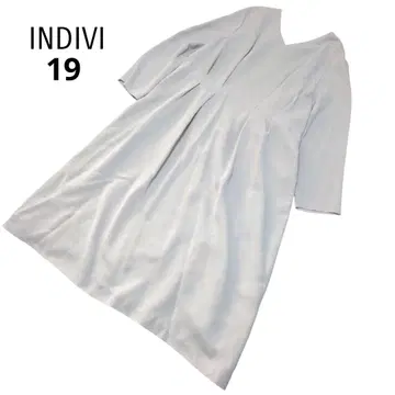 INDIVI 인디비 하자품 V넥 원피스 빅 사이즈
