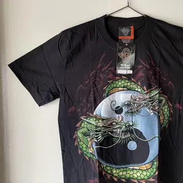 ROCK EAGLE 드래곤 음양 티셔츠 M