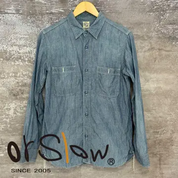Orslow 오어슬로우 샴브레이 셔츠 빈티지 40년대 50년대 바닥 M