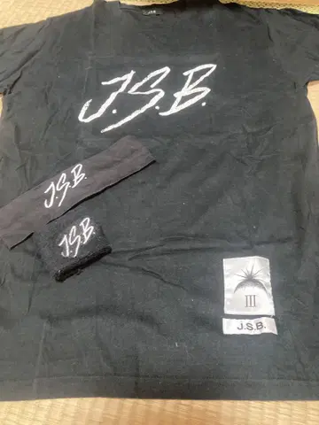 JSB J.S.B. 블랙 티셔츠 (L)