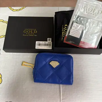 COCCCELUX GOLD 로얄 블루 코인 케이스