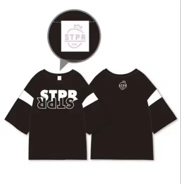 STPR 스토푸리 느긋한 티셔츠 블랙 티셔츠