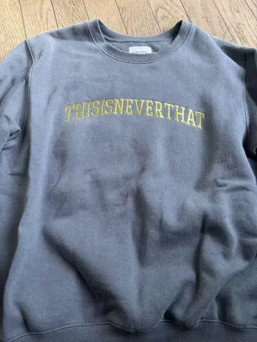 THISISNEVERTHAT 그레이 크루넥 트레이닝복