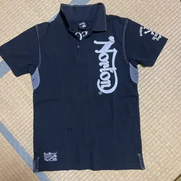 Norton 블랙 피케 셔츠 M