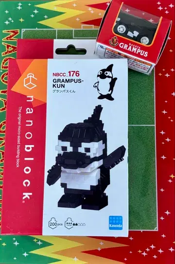 나고야 그랑퍼스 나노 블록 200피스 그랑퍼스 군 쵸로Q 2개 세트