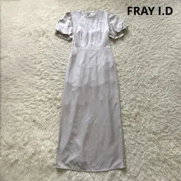 봄/여름 FRAY I.D 린넨 퍼프 슬리브 원피스 사이즈 0 베이지