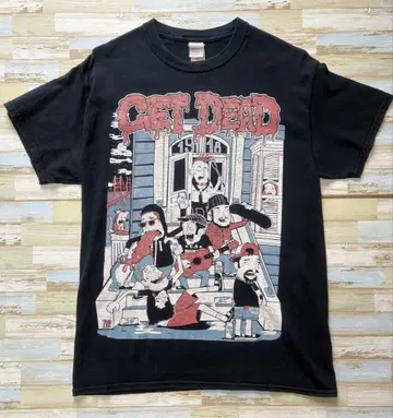 구제 의류 used getdead 밴딩 티셔츠