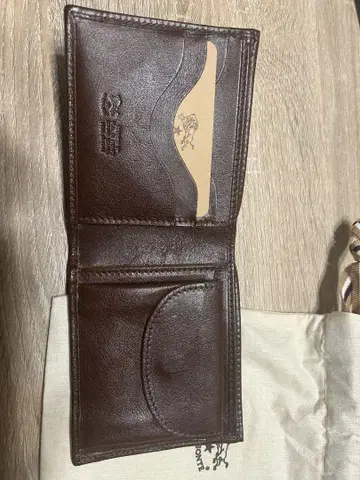 IL BISONTE 브라운 두겹 지갑 수납 가방 포함