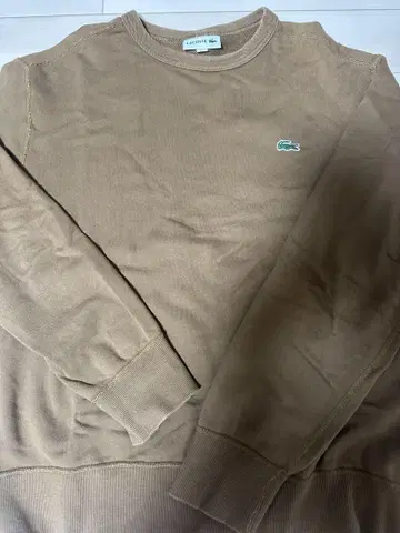 라코스테 브라운 크루넥 맨투맨