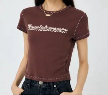 moussy CONTRAST STITCH 티셔츠