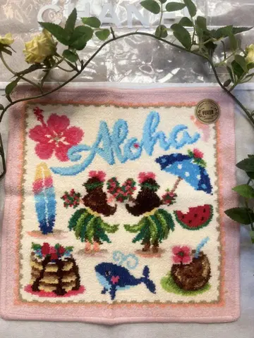 페이러 한정판 완판 마나마나 Aloha 디자인 손수건
