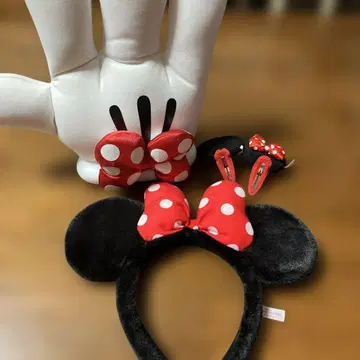 디즈니랜드 미니 머리띠 머리 장식 마스코트 핸드 3개 세트