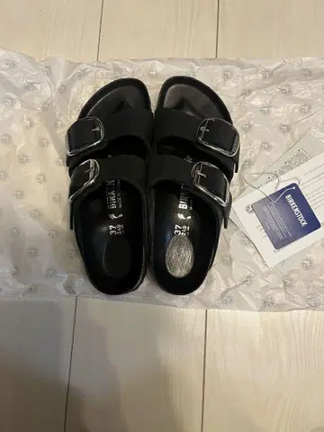 BIRKENSTOCK 애리조나 빅 버클 샌들 37 내로우 폭