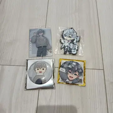 컬러풀 피치 히로 세트 캔뱃지 트레이딩 카드 러버 마스코트